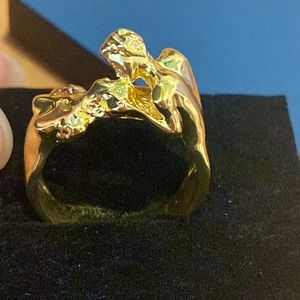 Gold Plated women Ring Size 8
